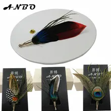 Мода Природа мужской костюм платье брошь-перо жених свадьба сцена Genuin Брошь платье рубашка галстуки бабочки