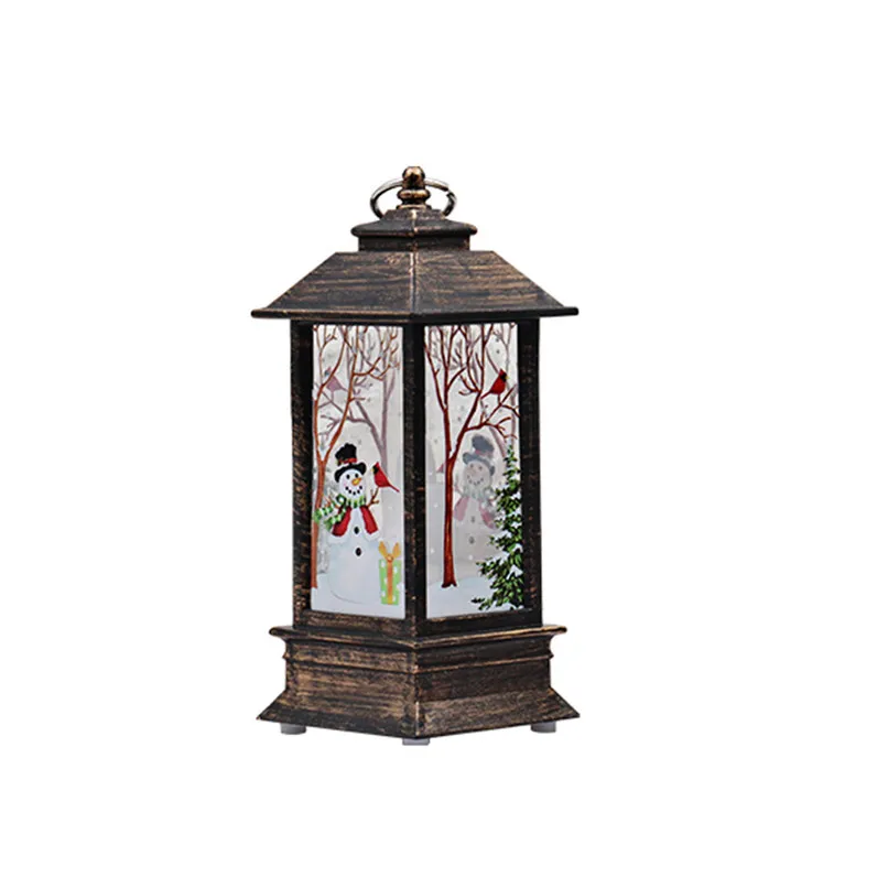 1PC Christmas Candle Holders Classic Lantern with LED Tea light Candle Holders Christmas Decorations For Home candelabra N06#F (17)
