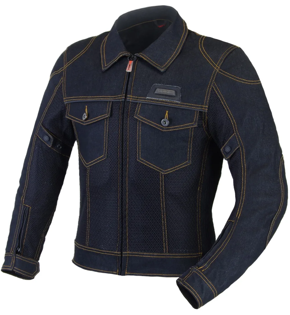 Benkia Мужская мотоциклетная куртка джинсовая летняя Chaquetas байкерская защитное