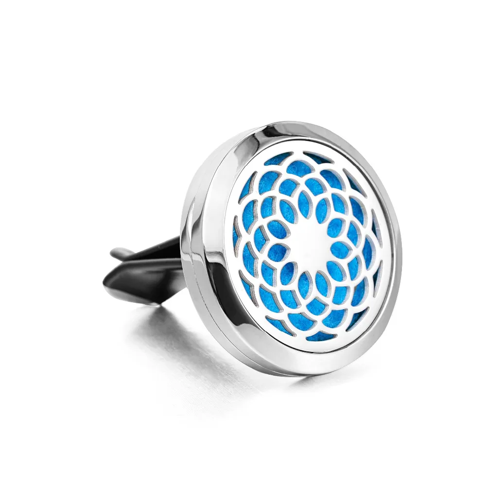1Pc 30mm 316L Stainless Steel Vent Clip Car Diffuser Pendant For Essential Oil With 23mm Felt Pads | Украшения и аксессуары