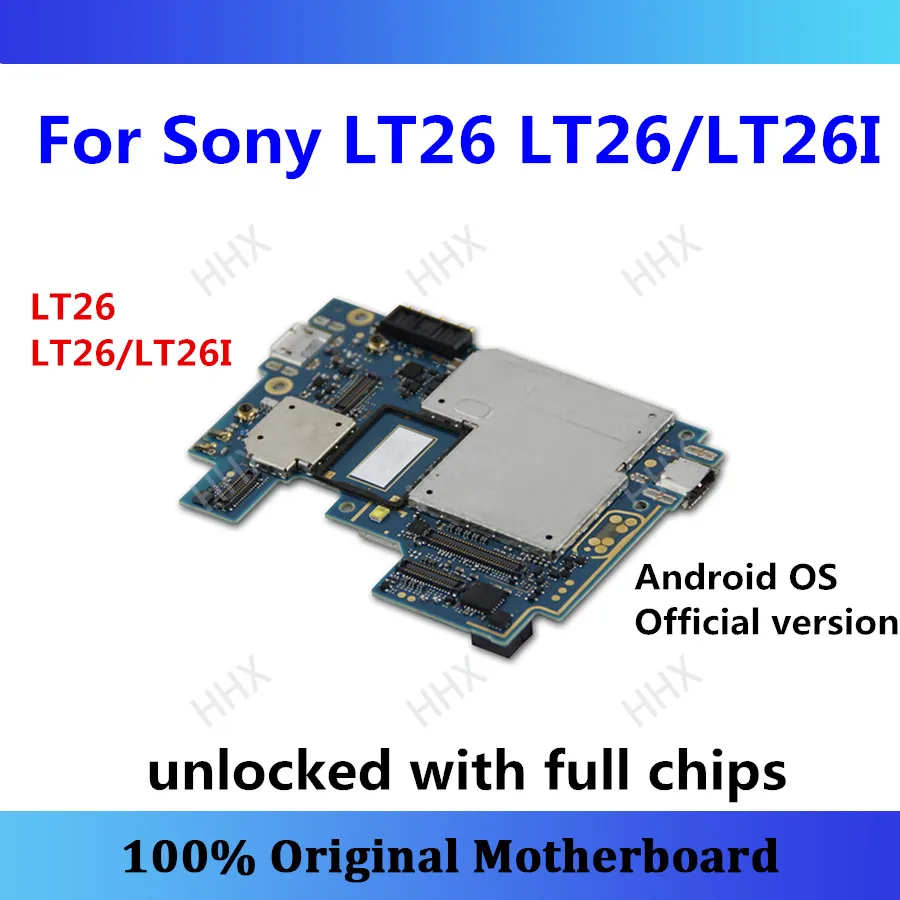 

Original logic board unlocked for Sony Xperia S LT26 LT26/LT26I motherboard with chip Android mainboard LT26 LT26/LT26I card/fee