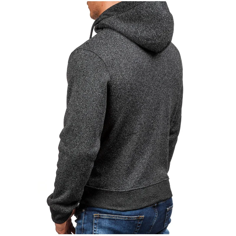 Толстовки для мужчин 2018 Sudaderas Hombre хип хоп s Брендовые однотонные на молнии свитер