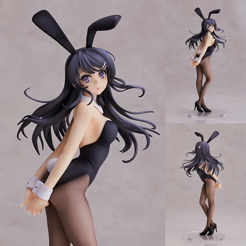 Аниме Фигурка пикантная кукла-девушка Sakurajima Mai Bunny Ver. 1/7 Масштаб Окрашенные ПВХ Фигурки Коллекционная модель игрушки для взрослых