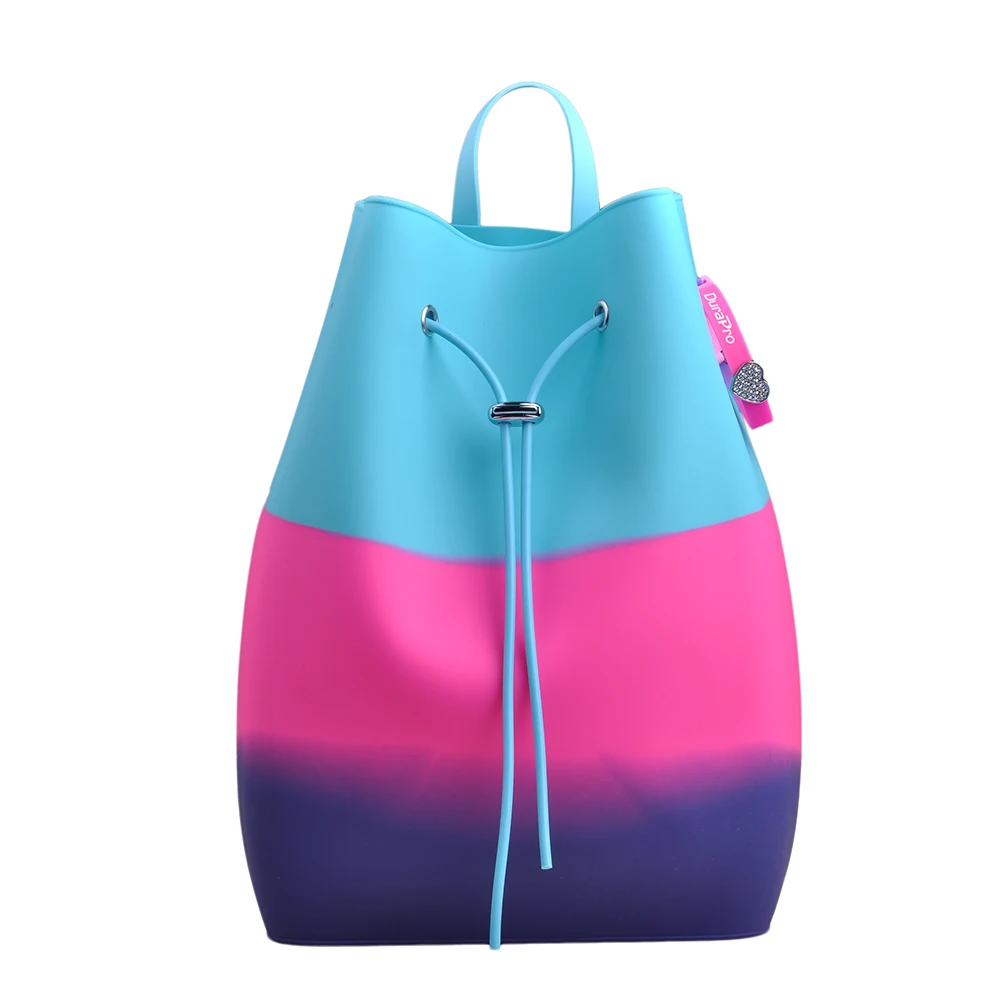 

Sweet Candy Colors Teenage Girls Fashion Bags Women Soft Silicone Backpack for Children Fashion Backpack Kids Girl Bag+ Bracelet