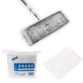 

100pcs/bag Disposable Electrostatic Dust Removal Mop Paper Home Kitchen Bathroom