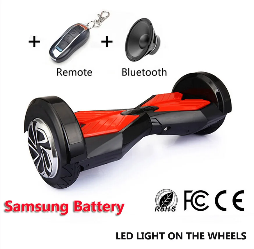No Tax Intelligent samsung battery Self Balancing Scooter 8 & 7 inch Smart Electric Scooter skateboard self balance Hoverboard