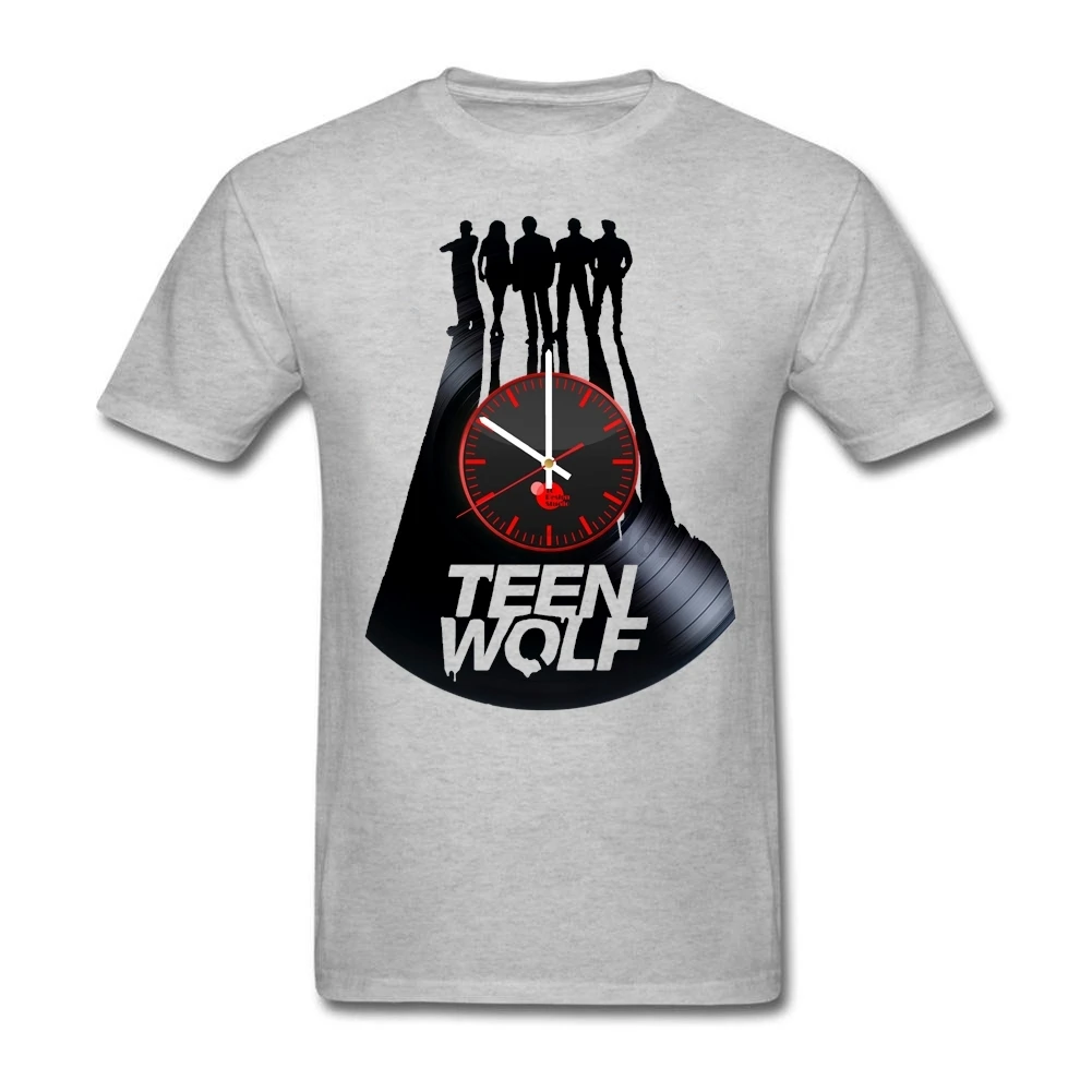 Men Punk Rock Unique T Shirt With Teen Wolf Archives Vinyl Clocks