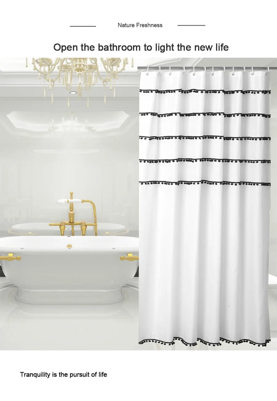 Black Cat Shower Curtains for Bathroom