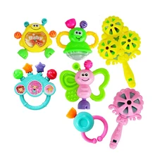 Baby Rattles 7pcs/Set Animal Hand Bells Baby Rattle Toy Newborn Early Educational toys Plastic Toys & Hobbies,Baby & Toddler Toy