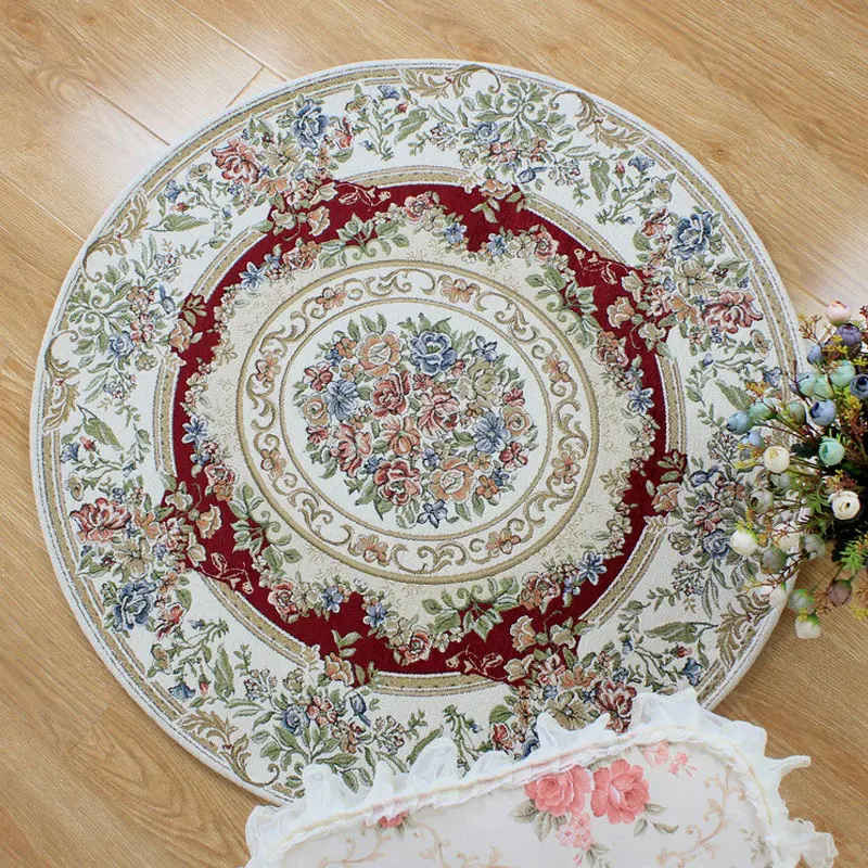 100 см диаметр ковер круглый американский стиль ковер современный коврик для гостиной Большая площадь красный ковер ковры для спальни коврик, ковер