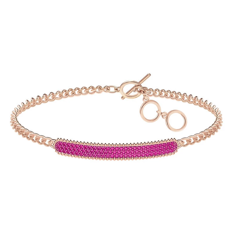 

High Quality SWA New Medallion Bracelet - Lady White Rose Gold Chain Fashion Design Gift Lady Bracelet