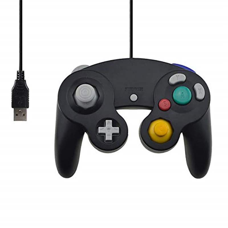

Ruitroliker 30pcs USB retro wired Controller Joystick for NGC Style PC MAC Black