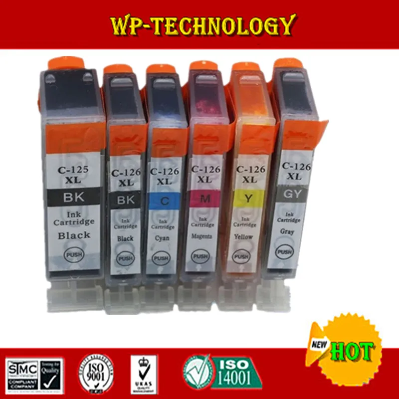 Compatível para Canon PGI125 CLI126 cartuchos de