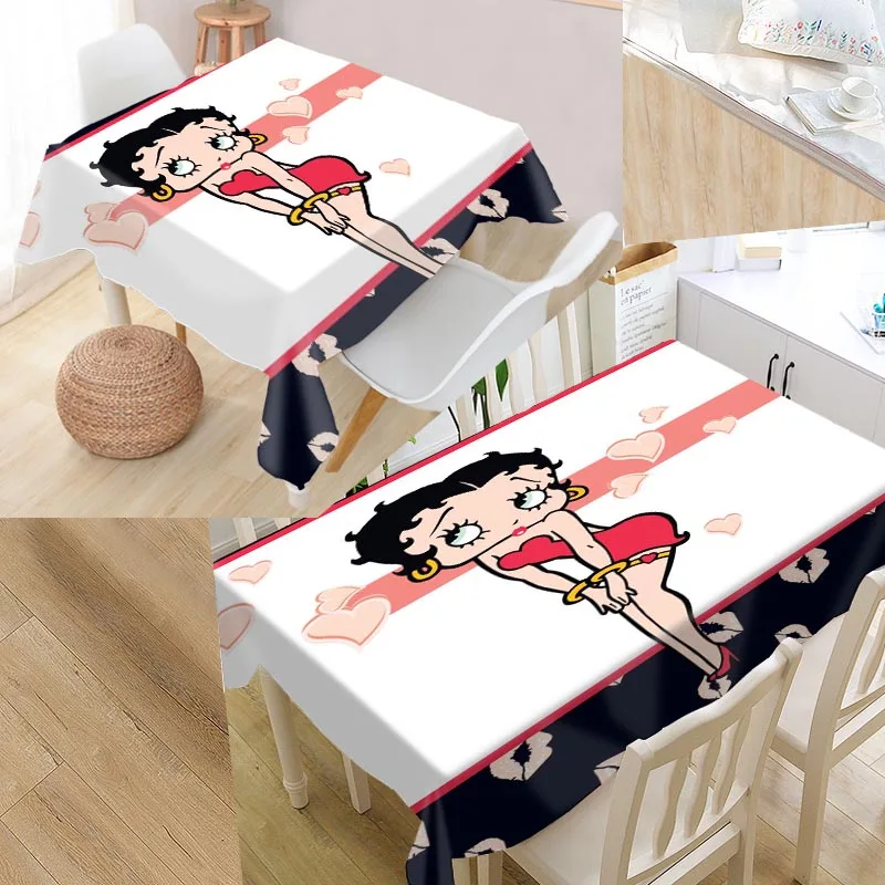 Шунцянь пользовательские betty boop скатерть квадратная/Прямоугольная Скатерть для свадьбы скатерти покрытие ТВ чайная скатерть - Цвет: tablecloth28