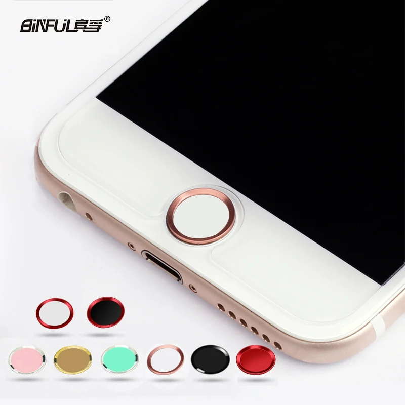 

Colorful Touch ID Home Button Sticker For iPhone 5 5S 6 6s 7 8 plus Boto para pegatina Fingerprint Identification