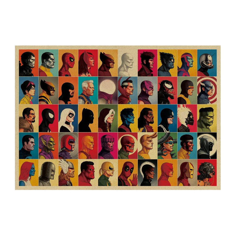 

Marvel Comics /Super HERO SET 06/Iron Man Stark/kraft paper/bar poster/Wall stickers /Retro Poster/decorative painting 51x35.5cm