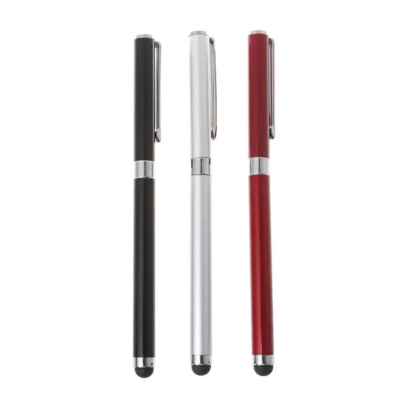 

2 in one Fashion Round Touch Screen Tablet Pen For Smart Phone Tablet for School office Ballpoint Pen