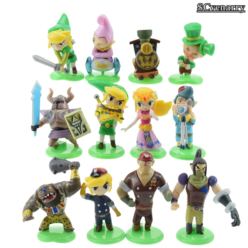 

12pcs/set Zelda Furuta Choco Egg Gashapon PVC Action Figure Collection Model Toys Doll