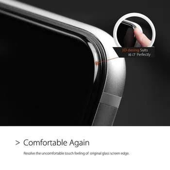 

9H Hardness 3D Curved Edge Full Cover Tempered Glass For Iphone 6 8 Glass IPhone 7 Glass 6s 8 7 Plus Screen Protector Glass Film