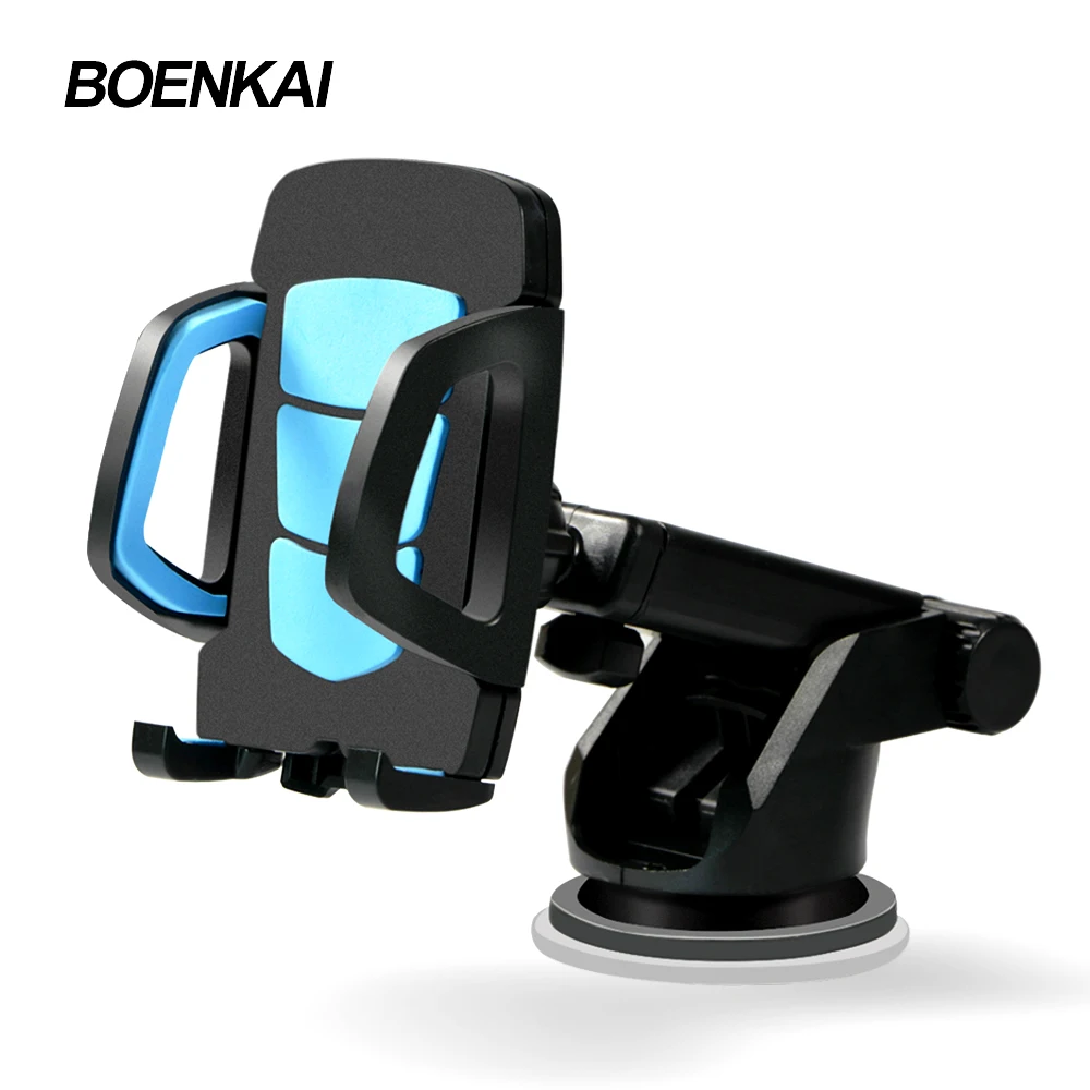 BOENKAI Car Mobile Phone Stand Holder Dashboard Windshield Universal