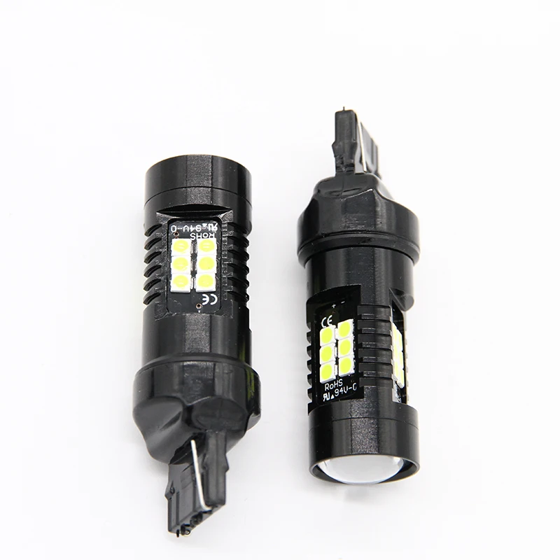 2x T20 7443 W3x16q W21/5 W 7443LL 3030 21-SMD светодиодный светильник 3030 21-SMD белый для автомобиля задний запасной задний фонарь