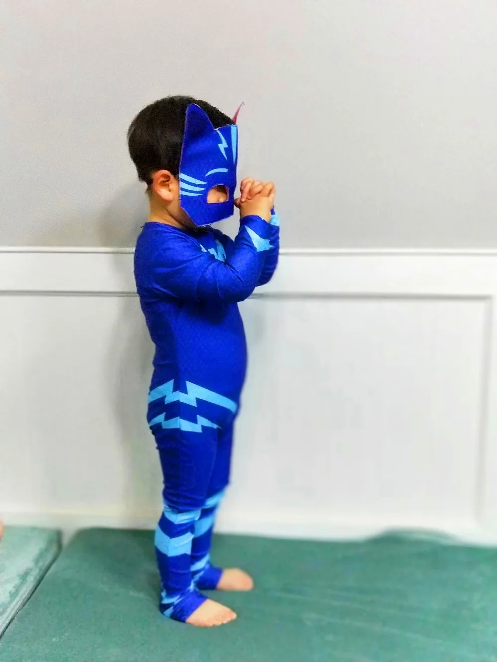 cartoon costumes Les Pyjamasques gluglu Yoyo hero cosplay Costume Birthday Party Set  for Halloween kid costume