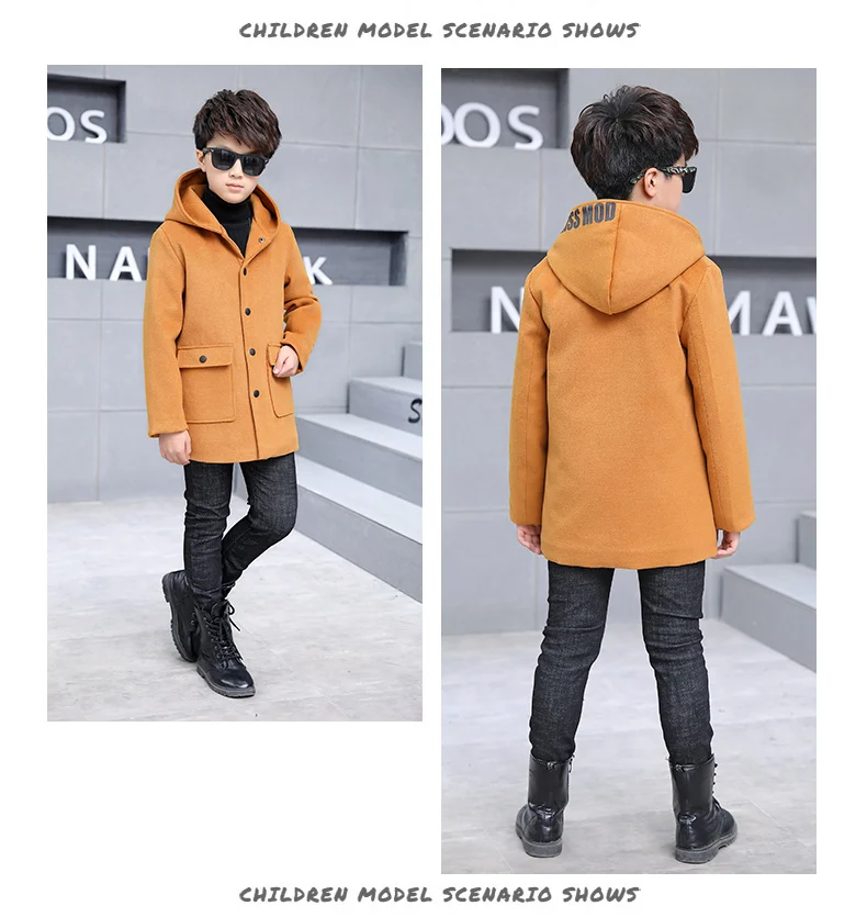 COAT ANAK COWO - JAKET WINTER ANAK LAKI-LAKI - WOOLEN COAT MUSIM DINGIN