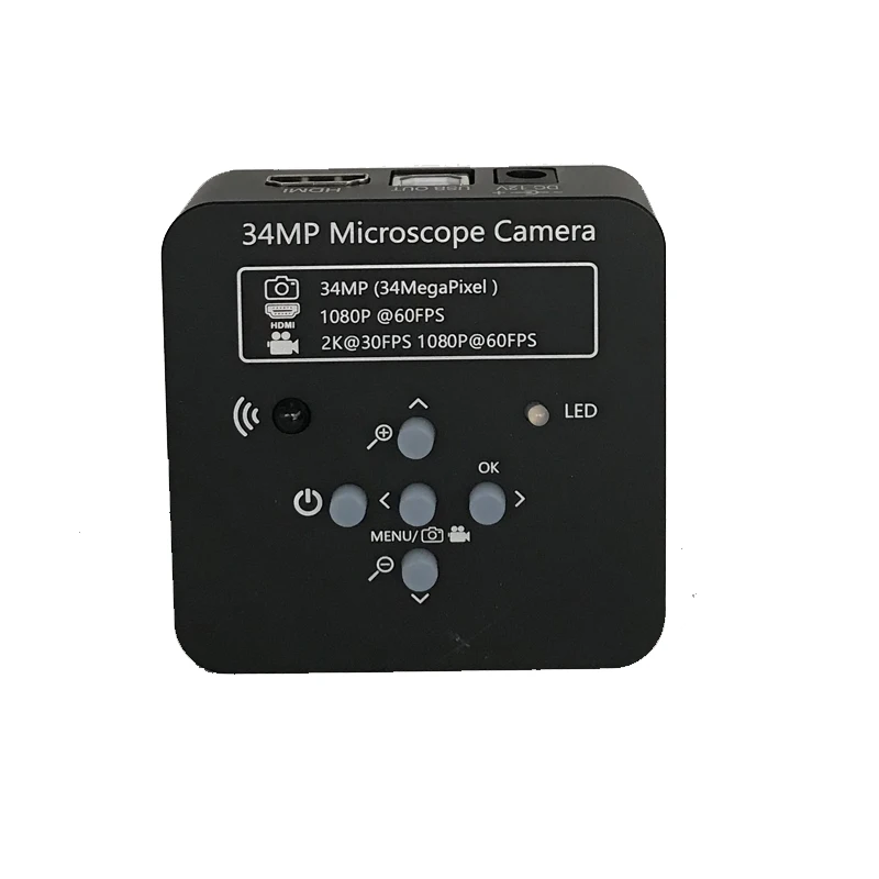 Промышленный видеомикроскоп 34MP 1080P 60FPS HDMI USB камера 180X 300X C образное Крепление