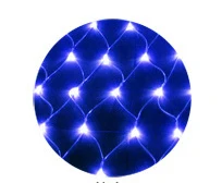 3x2M LED Light String Net Mesh Fairy Light Garland Garden Window Curtain String Light Christmas Wedding Party Holiday Lamp - Emitting Color: Blue