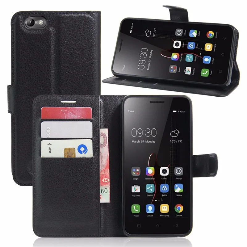 For Lenovo A2020 Case Luxury PU Leather Back Cover Case For Lenovo Vibe C A2020 A 2020 Case Flip Protective Phone Cover Bag Skin (47)