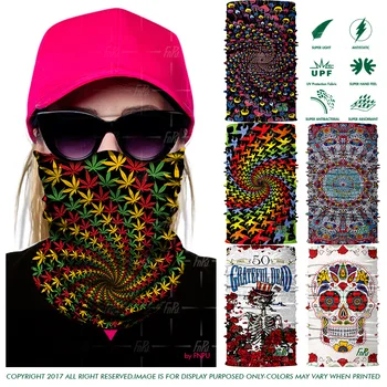 

Sugar Skull Seamless Balaclava Half Face Mask Cycling Ski Headwear Neck Gaiter Bandanas Windproof Magic Scarf