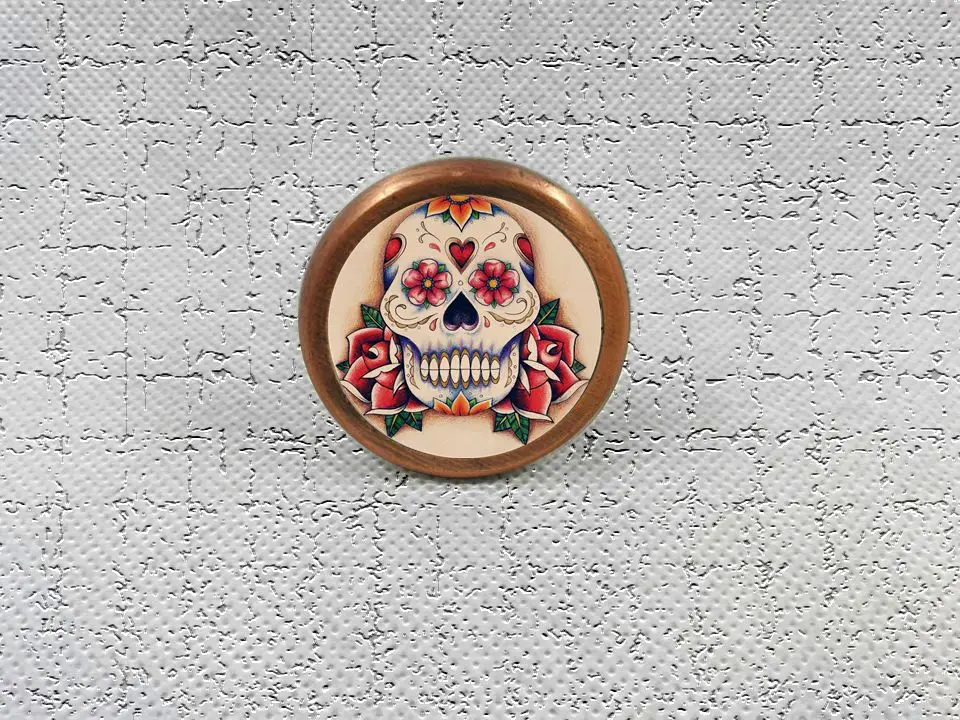 

Rose Skull Head Knobs Drawer Dresser Knob DIY Cupboard Knob Vintage Chic Kitchen Cabinet Door Handle Furniture Hardware