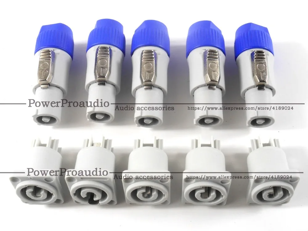 

10x ProCraft PC-TSC044 AC Cable End Power Out Gray 20Amp Mate Female w/ Neutrik Powercon