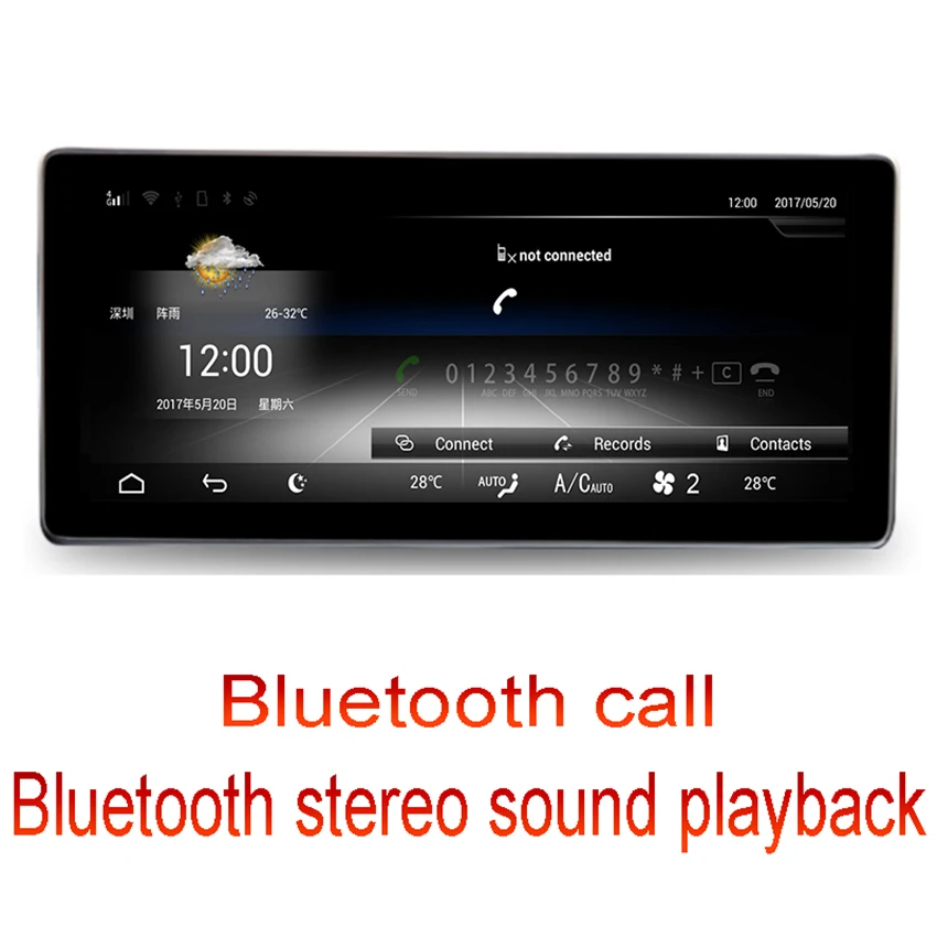 Discount Liislee 10.25" Android For Mercedes-Benz C-Class W204 2008~2010 touch screen GPS Navigation radio stereo dash multimedia player 1