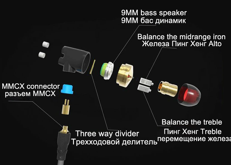 SENFER DT2 IE800 версия 2 Керамический наушник динамический с BA Гибридный привод HIFI Музыка DJ студия Earplhone с интерфейсом MMCX