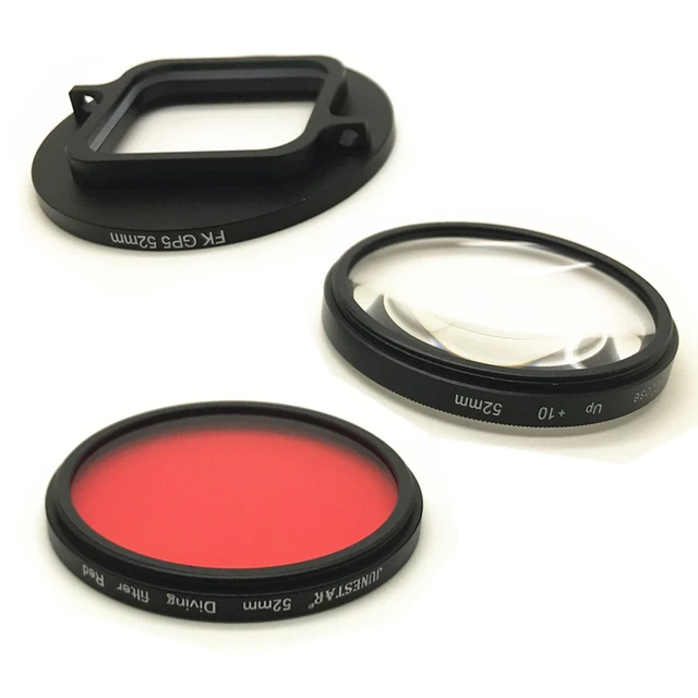 Cheap 52mm Adapter + Red / Magenta Purple Diving Filter + 10X Close up Macro Underwater Color Correction Filter Kit for GoPro Hero 6 5 Cheap 52mm Adapter + Red / Magenta Purple Diving Filter + 10X Close up Macro Underwater Color Correction Filter Kit for GoPro Hero 6 5
