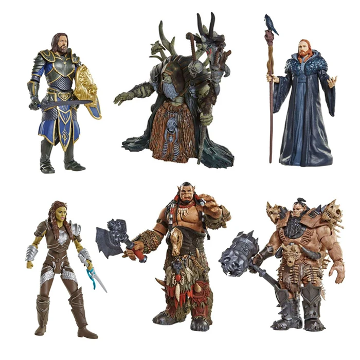 

Jakks WORLD WOW 6inch Blackhand Medivh Lothar ACTION FIGURES STATUE TOY Anime Figure Collectible MODEL