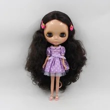 Сексуальная фигурка куклы blyth кукла черные волосы, загар кожи прекрасная кукла KKK