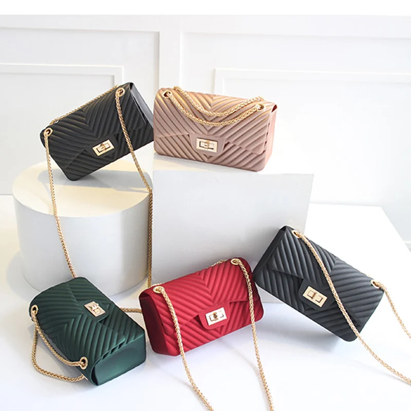 

Fashion Women Chain Handbag New Luxury PU Leather Small Shoulder Bag Ladies CrossBody Tote Femme Messenger Bag