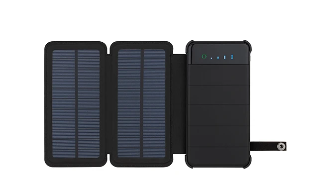 Waterproof Solar Power Bank 10000mah Portable Phone Charger Dual USB Solar Panel External Battery Powerbank LED Light SOS portable wireless charger Power Bank