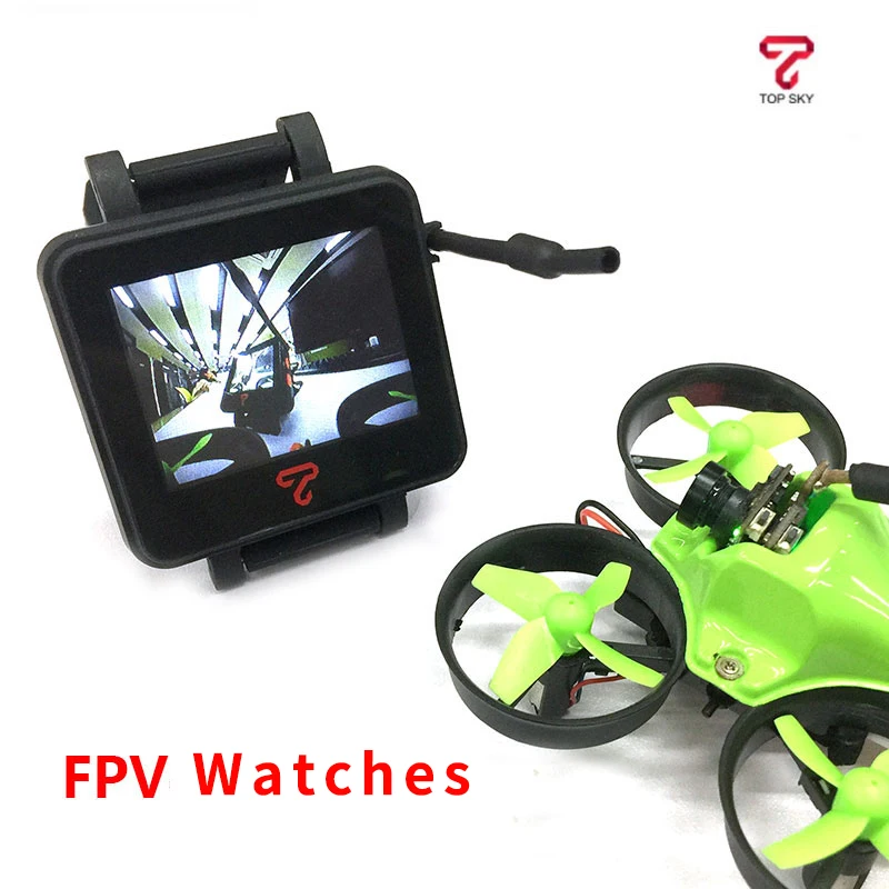 

Topsky FPV Watch Monitor 2 Inch 5.8Ghz 48CH Built-in Battery mmcx Antenna For RC Racing Drone Part Accessories