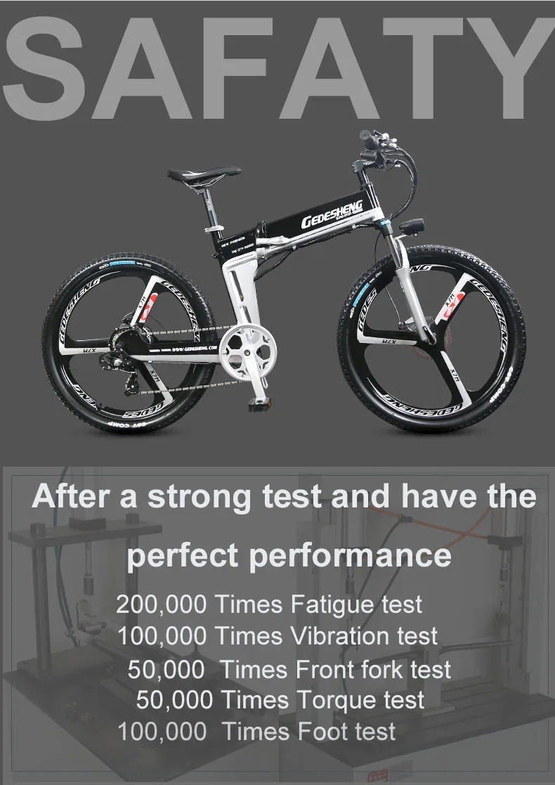 Excellent 26 48 V Lithium Battery Electric Bicycle Mtb Hidden 500 W High Speed Motor Abs Brake Folding Electric Bike Mountain 3