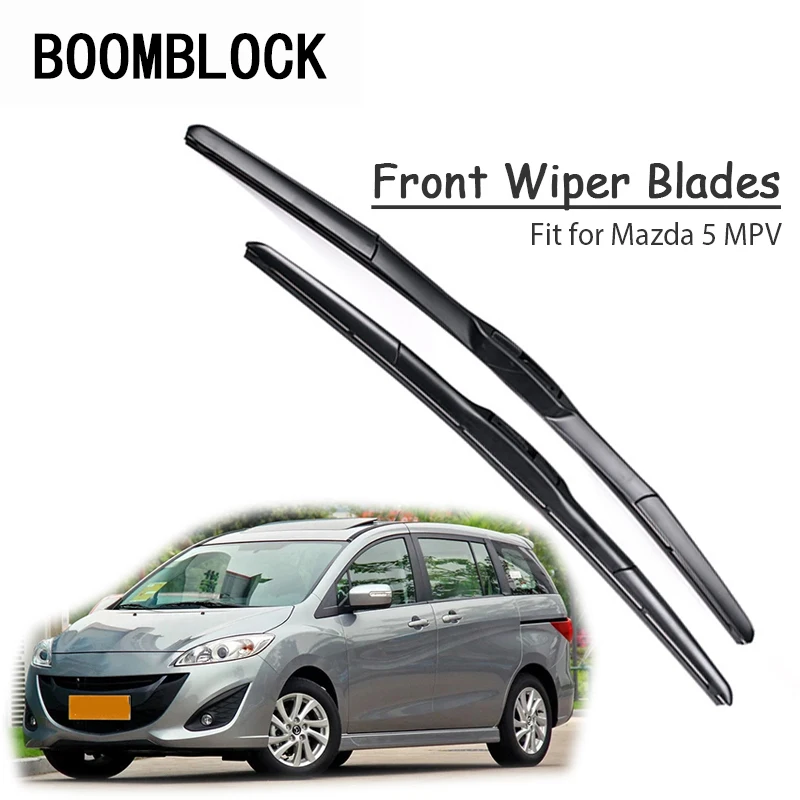 Car Windshield Rubber Front Wiper Blades Arm Kit For Mazda 5 MPV 2016