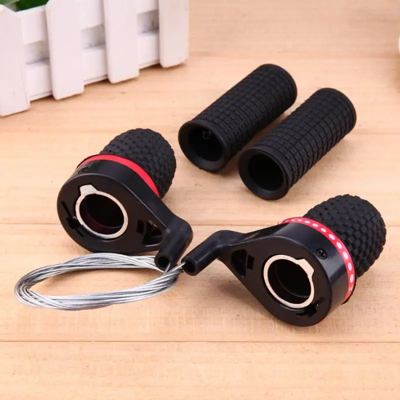 

1 Pair Twist Bicycle Gear Shifters Cycling MTB Road Mountain Bike Grip Speed Conjoined DIP Derailleur Bicycle Parts Dual-Control