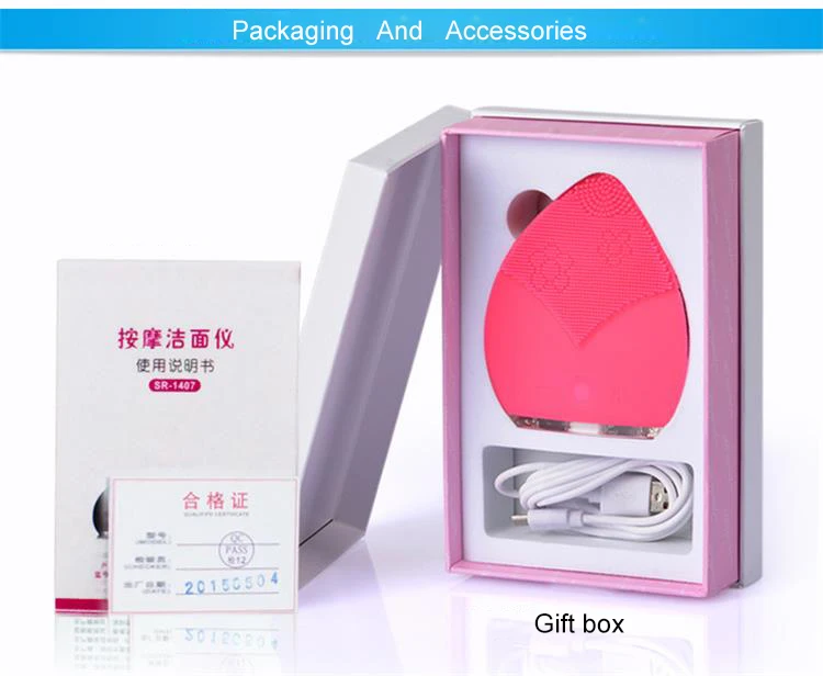 EveryLady silicone vibrating facial cleaning massager