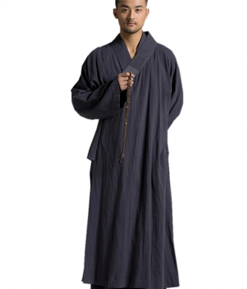 ZanYing Traditional Buddhist Meditation Monk Robe Grey Summer ZYS62 | Тематическая одежда и униформа