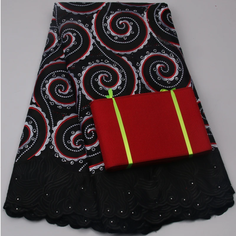 

African lace fabric swiss voile lace high quality swiss voile lace in switzerland aso oke headtie trims for clothing NA502B-2