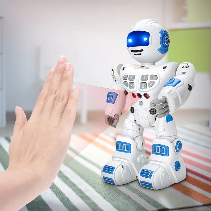 Радиоуправляемое роботизированное дистанционное управление Bluetooth игрушечные роботы интеллектуальная программа Робототехника Танцы Пение танец жесты зондирования записывающие игрушки