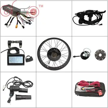 

EU DUTY FREE ConhisMotor Ebike Conversion Kits 36V 48V 500W Fat Tire Rear Wheel 20" 24" 26" Controller LCD3 Display PAS Brake
