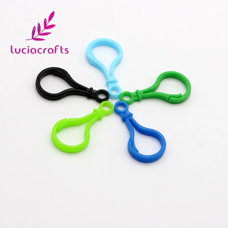 Lucia ручная работа 12 шт. случайные смешанные пластиковые пряжки кольцо для ключей